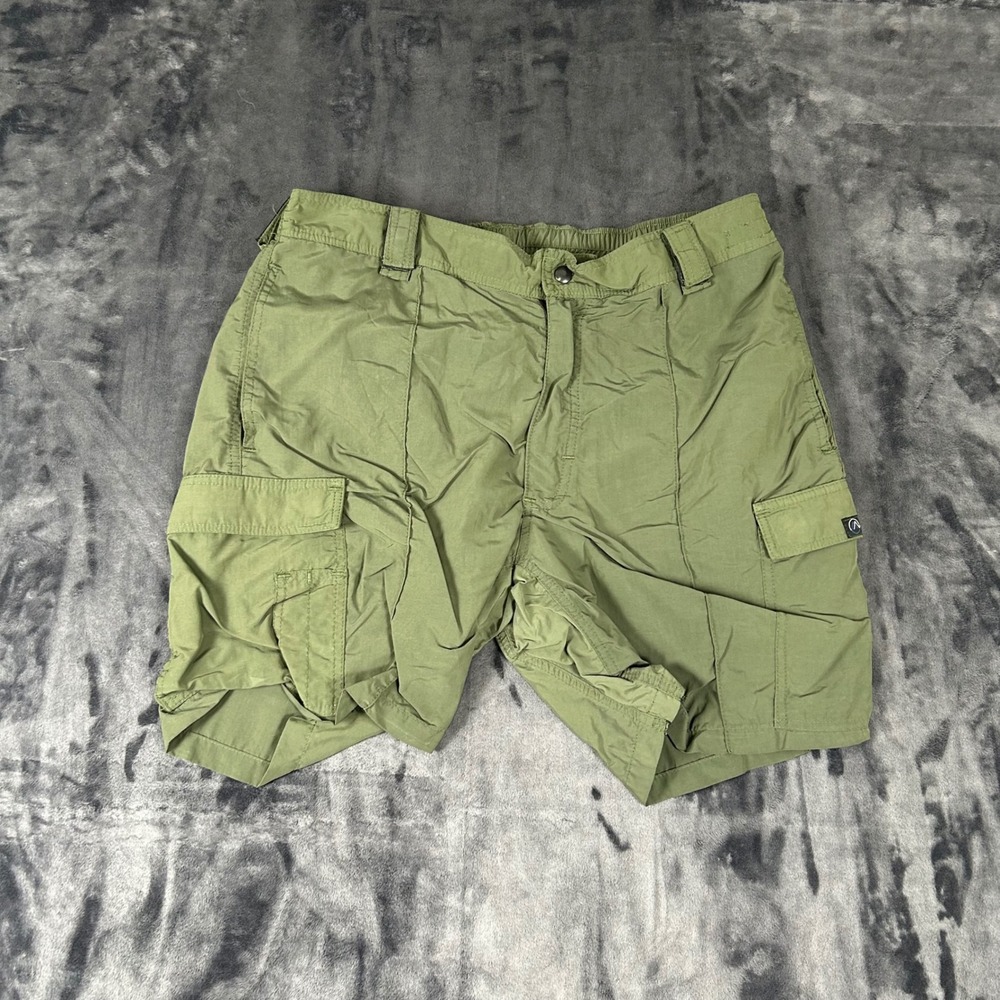 Mocean Cargo‎ Shorts Mens XL Green Tactical Nylon Made in USA 1059